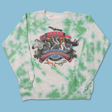 Vintage Animal Tie Dye Sweater Medium 