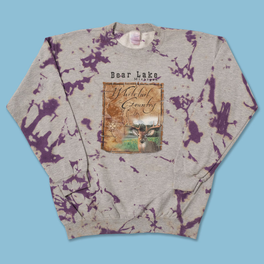 Vintage Bear Lake Tie Dye Sweater Medium 