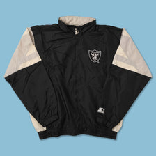 Vintage Starter Los Angeles Raiders Track Jacket Large 