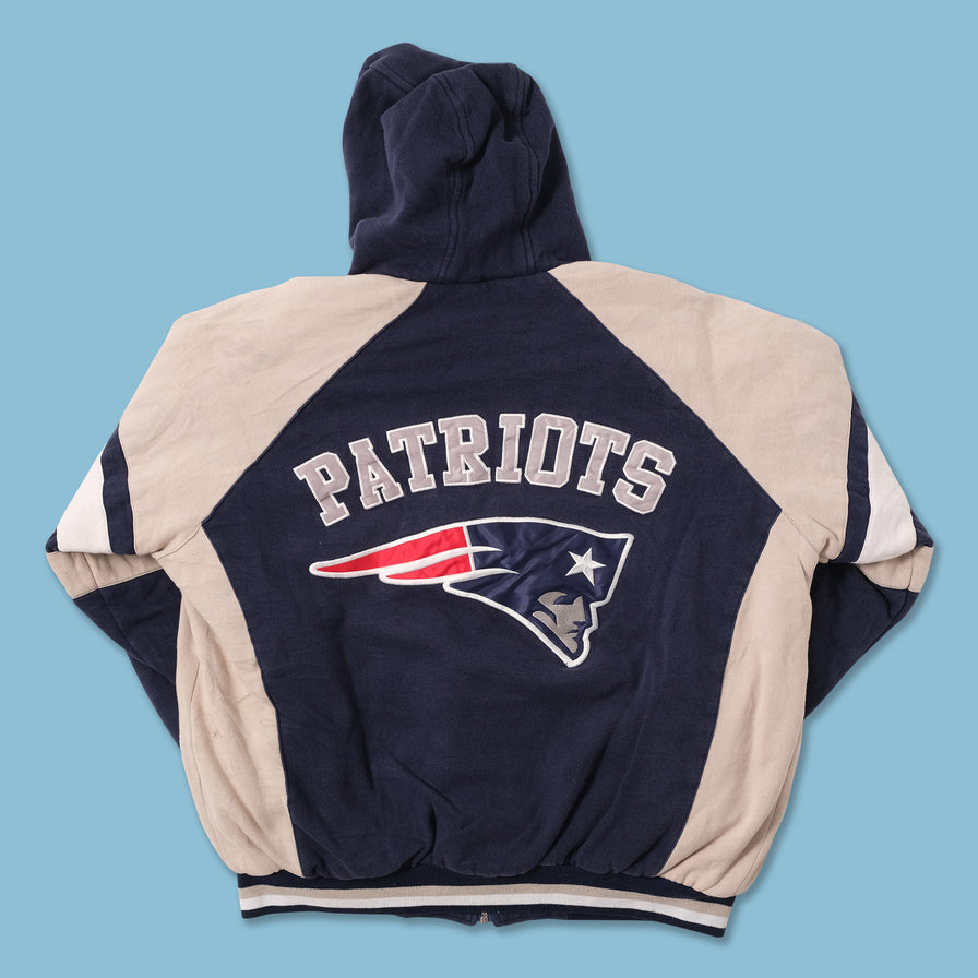 New England Patriots Padded Sweat Jacket Large 
