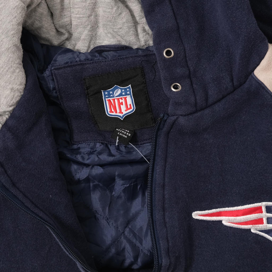 New England Patriots Padded Sweat Jacket Large 