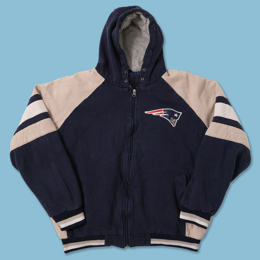 New England Patriots Padded Sweat Jacket Large 