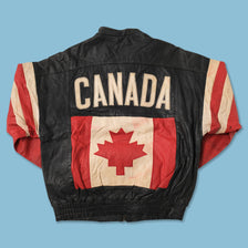 Vintage Canada Leather Jacket Large 