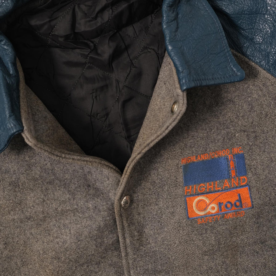 Vitnage Varsity Leather Jacket Medium 