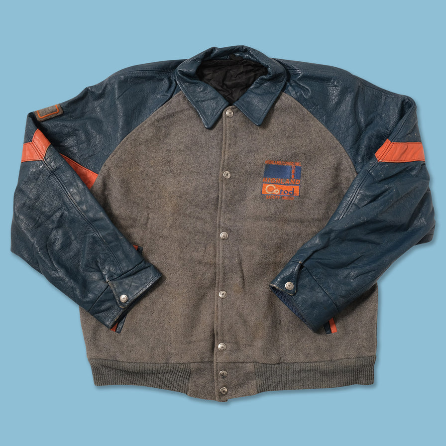 Vitnage Varsity Leather Jacket Medium 