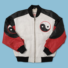 Vintage Ying Yang Leather Jacket Medium 