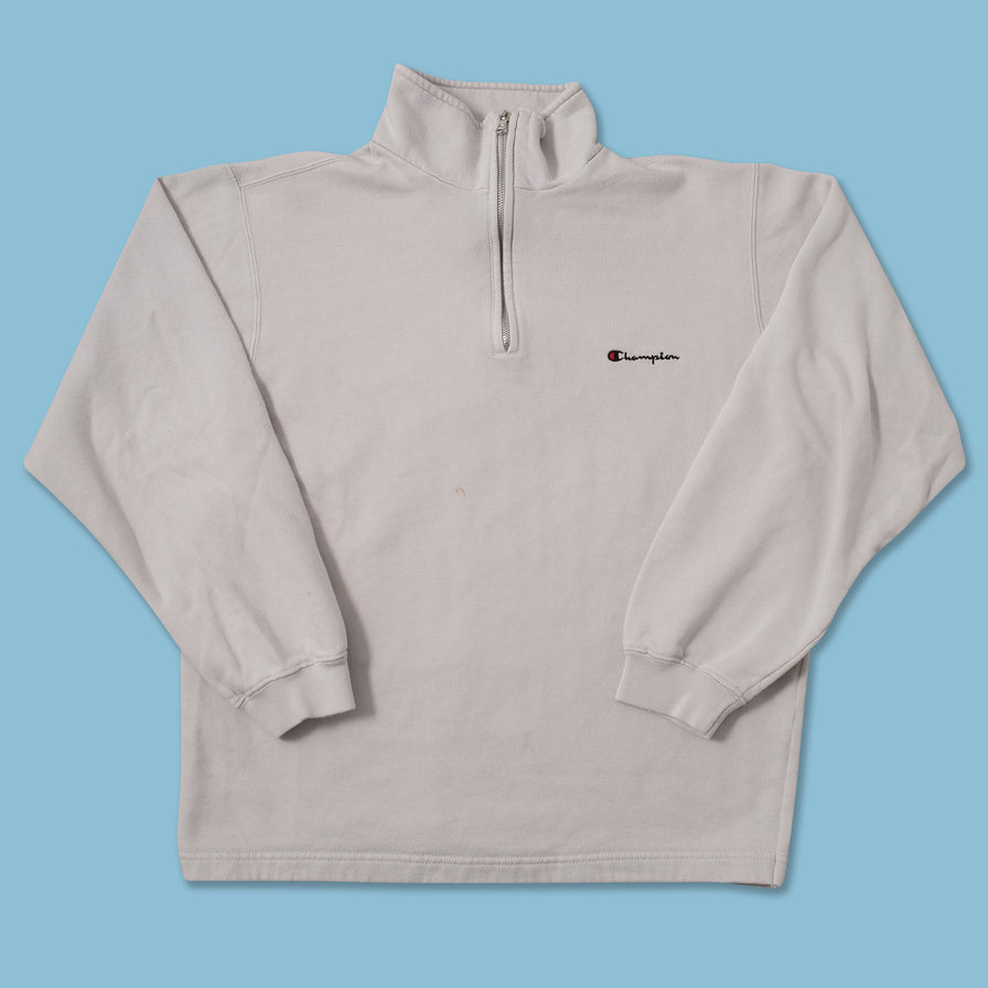 Vintage Champion Q-Zip Sweater Large 