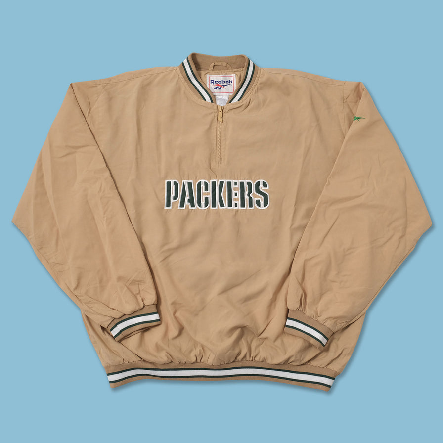 Vintage Reebok Greenbay Packers Windbreaker Large 