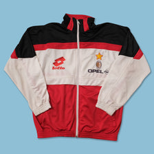 Vintage Women's Lotto AC Milan Track Jacket XSmall 