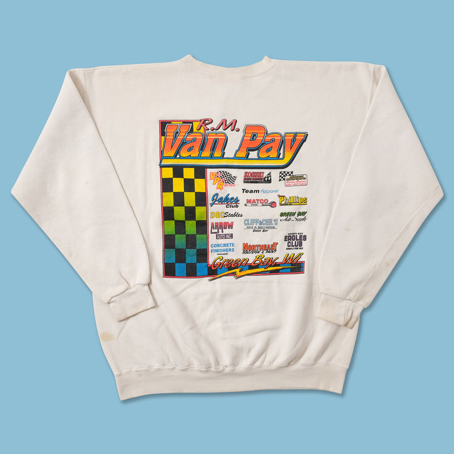 Vintage Van Pay Racing Sweater Large 