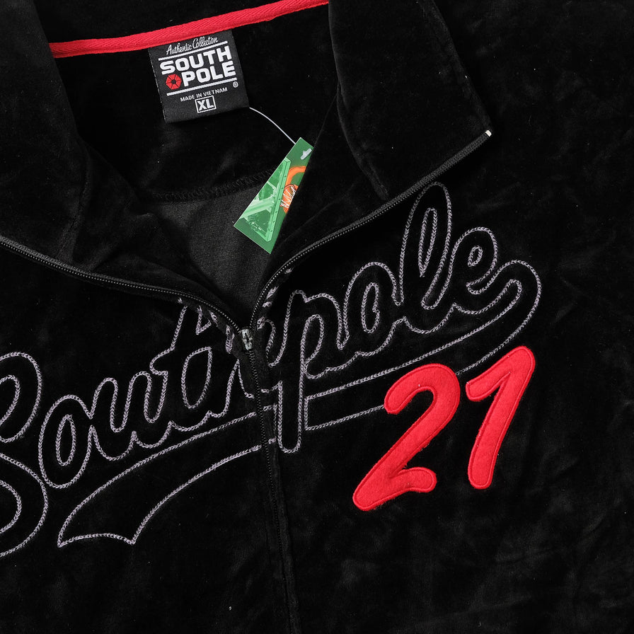 Vintage Southpole Velour Jacket XLarge 