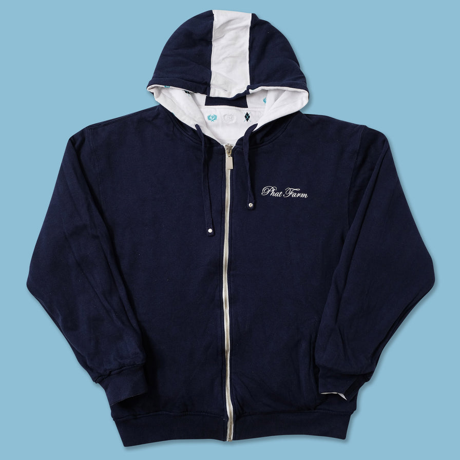 Vintage Phat Farm Reversible Zip Hoody Large 