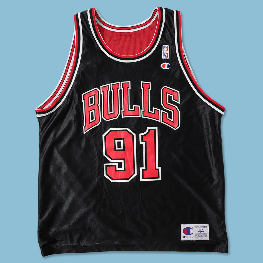 Chicago Bulls Rodman NBA Champion Basketball Jersey - Red - L – Headlock