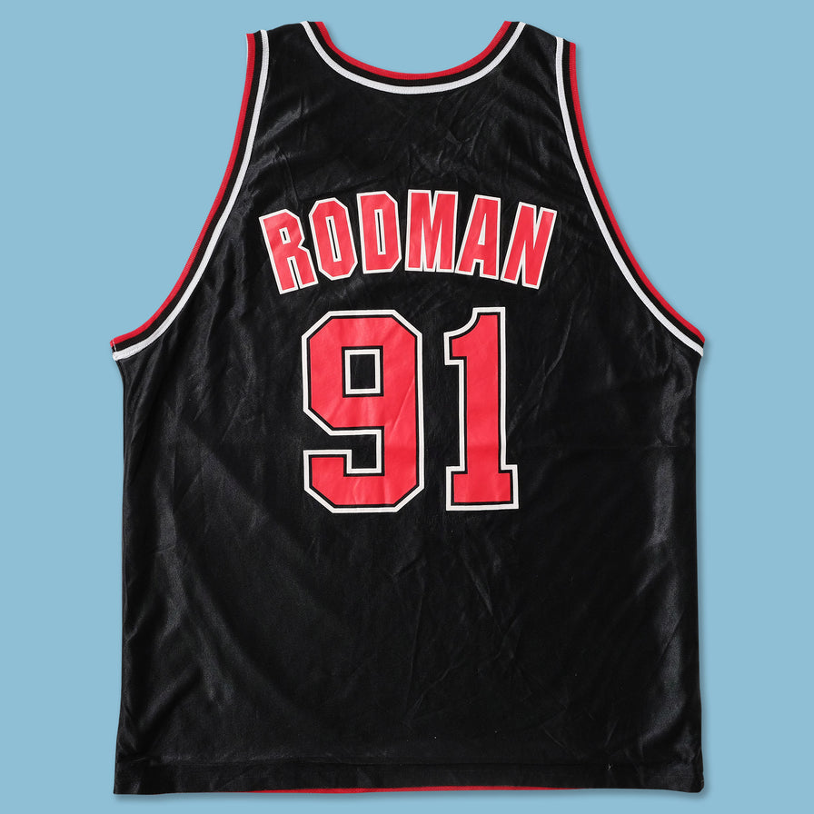 Vintage Champion Chicago Bulls Rodman Jersey Large 