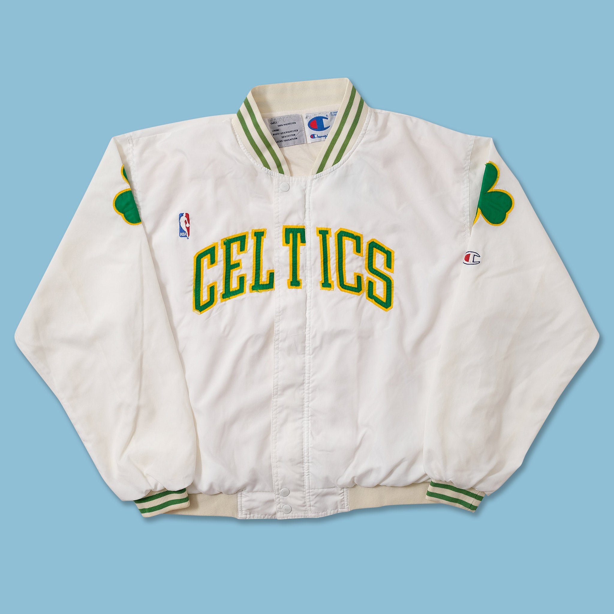 Majestic, Jackets & Coats, Vintage Hardwood Classics Celtics Warm Up  Track Jacket