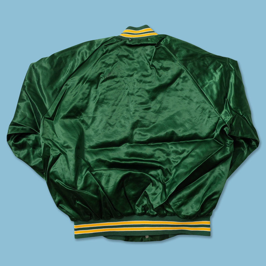 Vintage Chalkline Oakland Athletics Satin Bomber Jacket Large 
