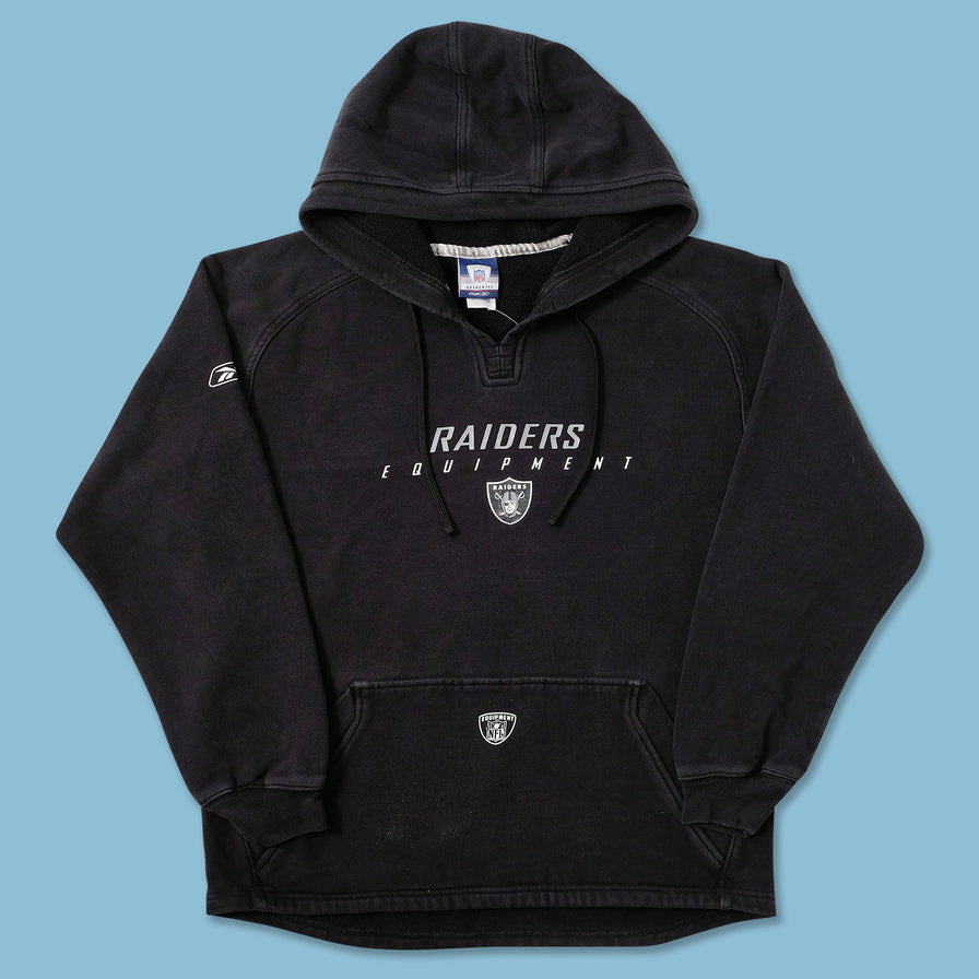 Vintage Reebok Oakland Raiders Hoody Large 