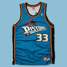 Vintage Nike Detroit Pistons Grant Hill Jersey Large 
