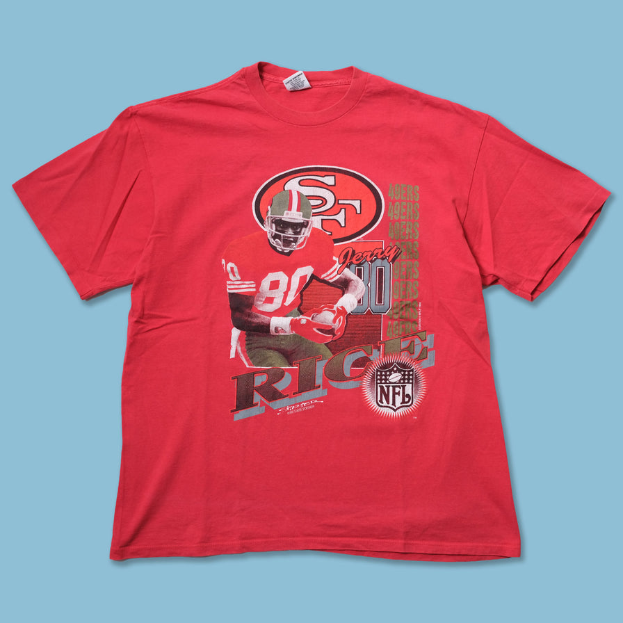 Unisex Vintage Faded San Francisco 49ers Rice Jersey