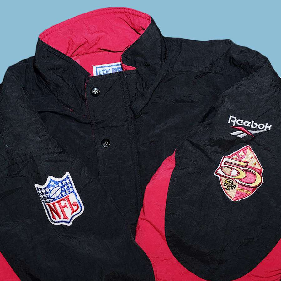 Vintage Reebok San Francisco 49ers Padded Jacket XLarge