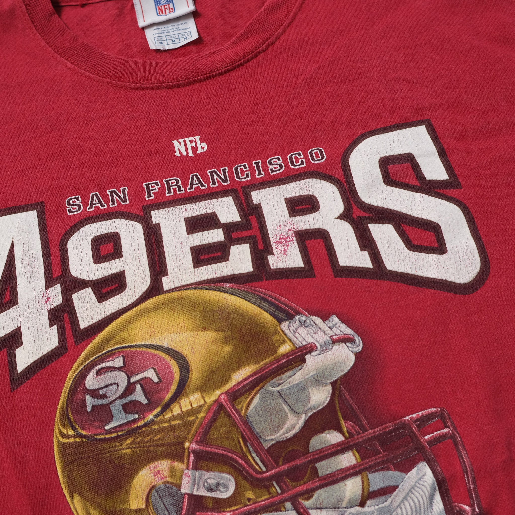 Vintage 00s Red NFL San Francisco 49ers Football T-Shirt - Medium Cotton–  Domno Vintage