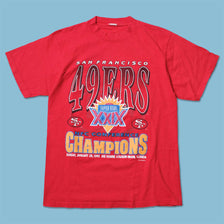 Vintage 1995 San Francisco 49ers Super Bowl T-Shirt Large / XLarge