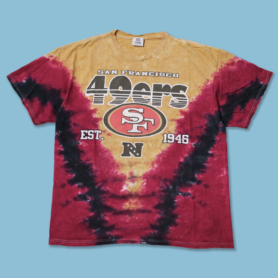 Vintage San Francisco 49ers Tie Dye T-Shirt XLarge