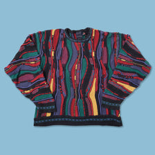 Vintage Coogi Style Knit Sweater Large 
