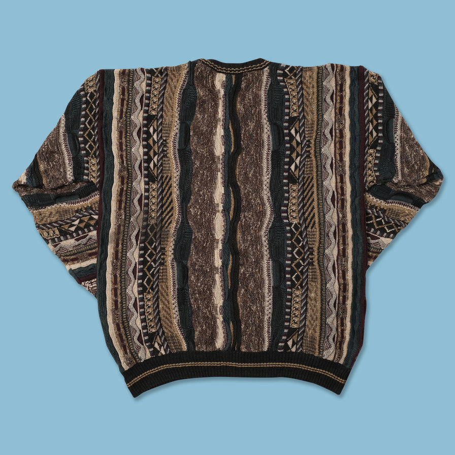 Vintage Coogi Style Knit Sweater Large 