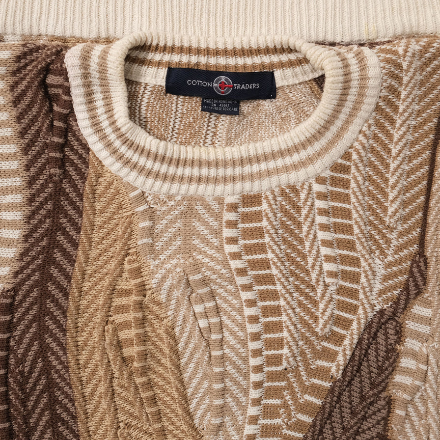 Vintage Coogi Style Knit Sweater Large 