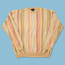 Vintage Coogi Style Knit Sweater Large 