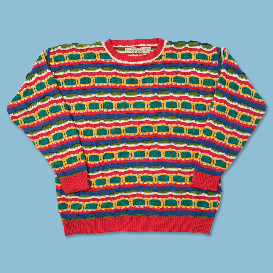 Vintage Coogi Style Knit Sweater XLarge 