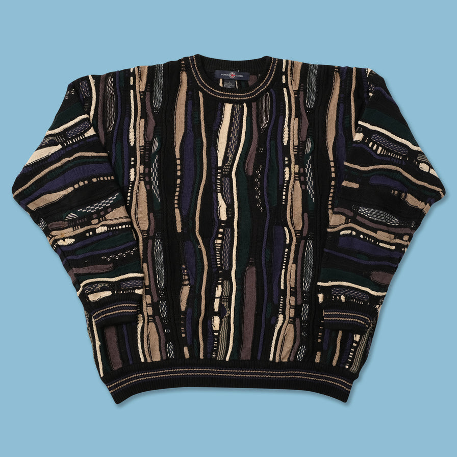 Vintage Coogi Style Knit Sweater XLarge 