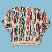Vintage Coogi Style Knit Sweater Medium 