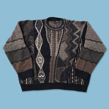 Vintage Coogi Style Knit Sweater Small 