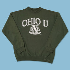 Vintage Ohio U Athletic Club Sweater Medium 