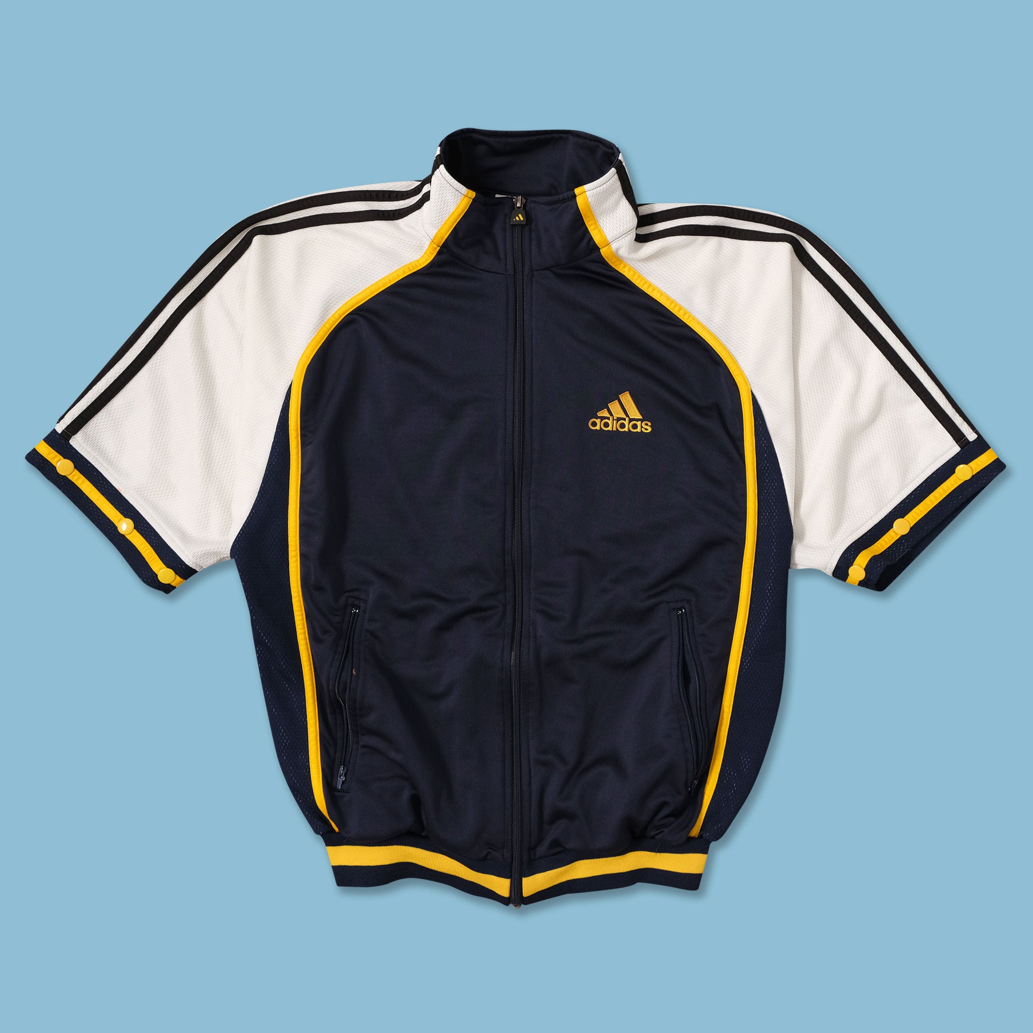 Adidas short best sale sleeve track jacket