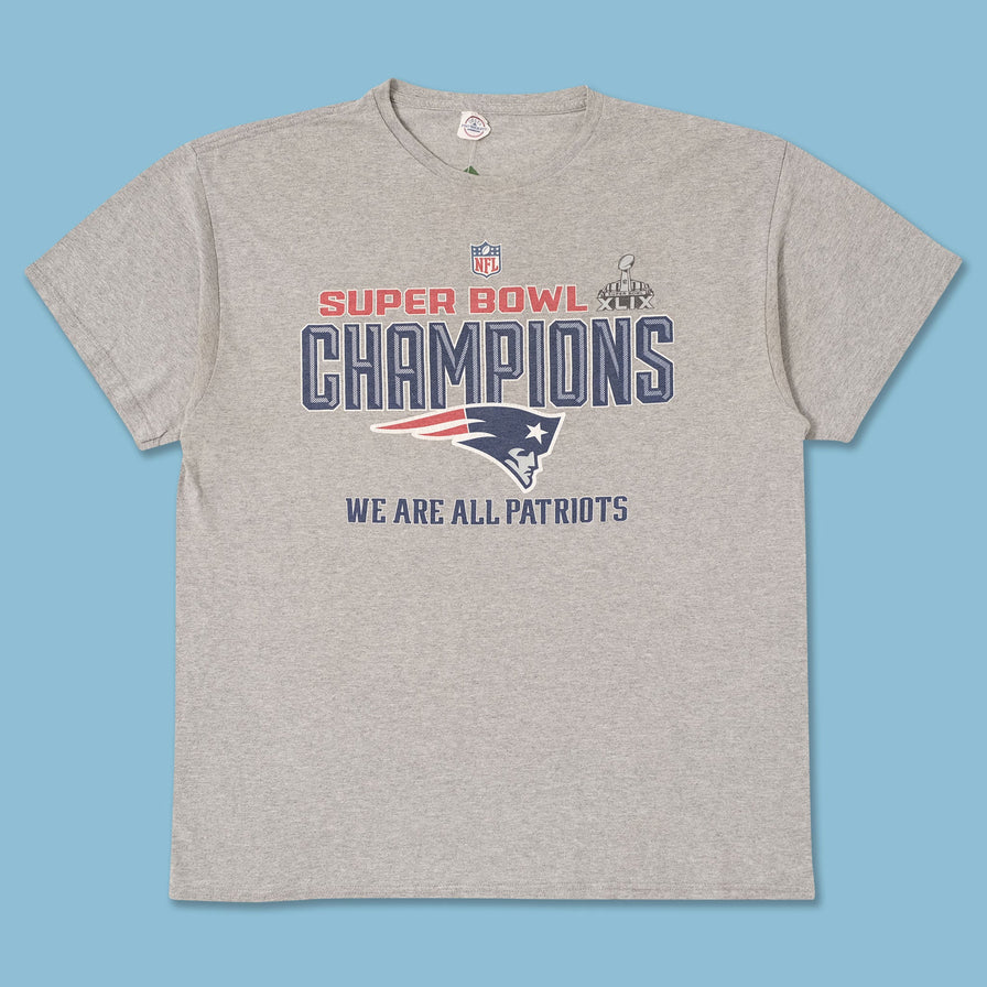 Super Bowl XLIX Patriots Champions T-Shirt Large 