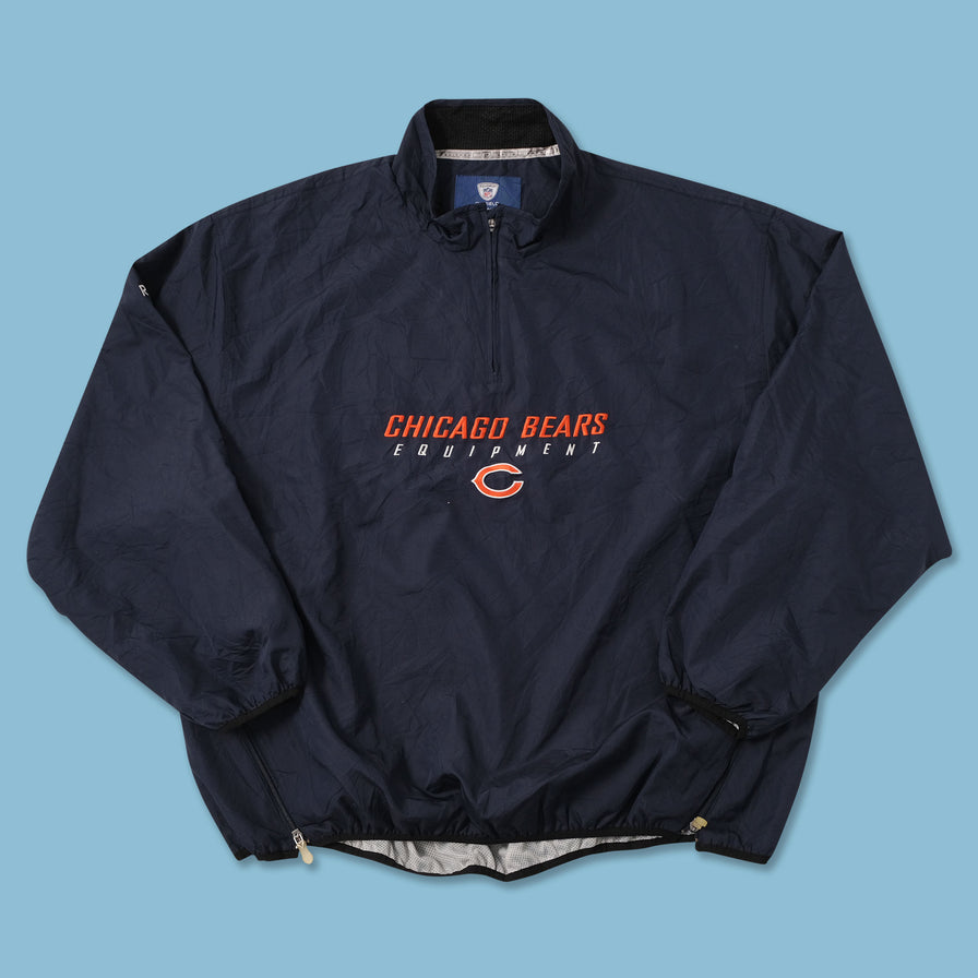 Vintage Reebok Chicago Bears Q-Zip Windbreaker XXLarge 