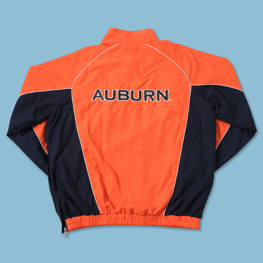 Vintage Auburn Tigers Q-Zip Windbreaker Large 
