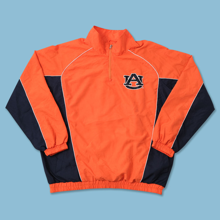 Vintage Auburn Tigers Q-Zip Windbreaker Large 
