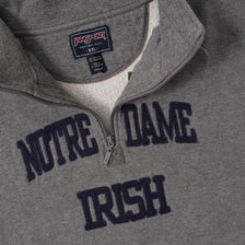 Vintage Notre Dame Q-Zip Sweater XXLarge 