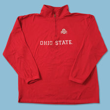 Vintage Ohio State Buckeyes Q-Zip Sweater XLarge 