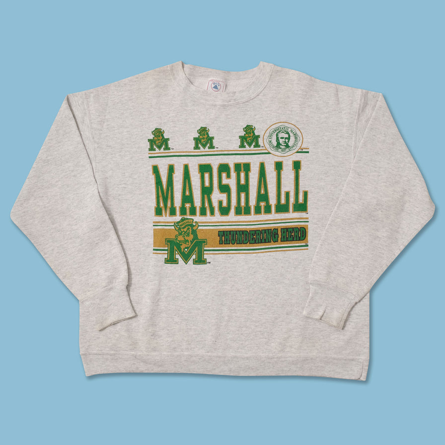 Vintage Marshall Thundering Herd Sweater Large 