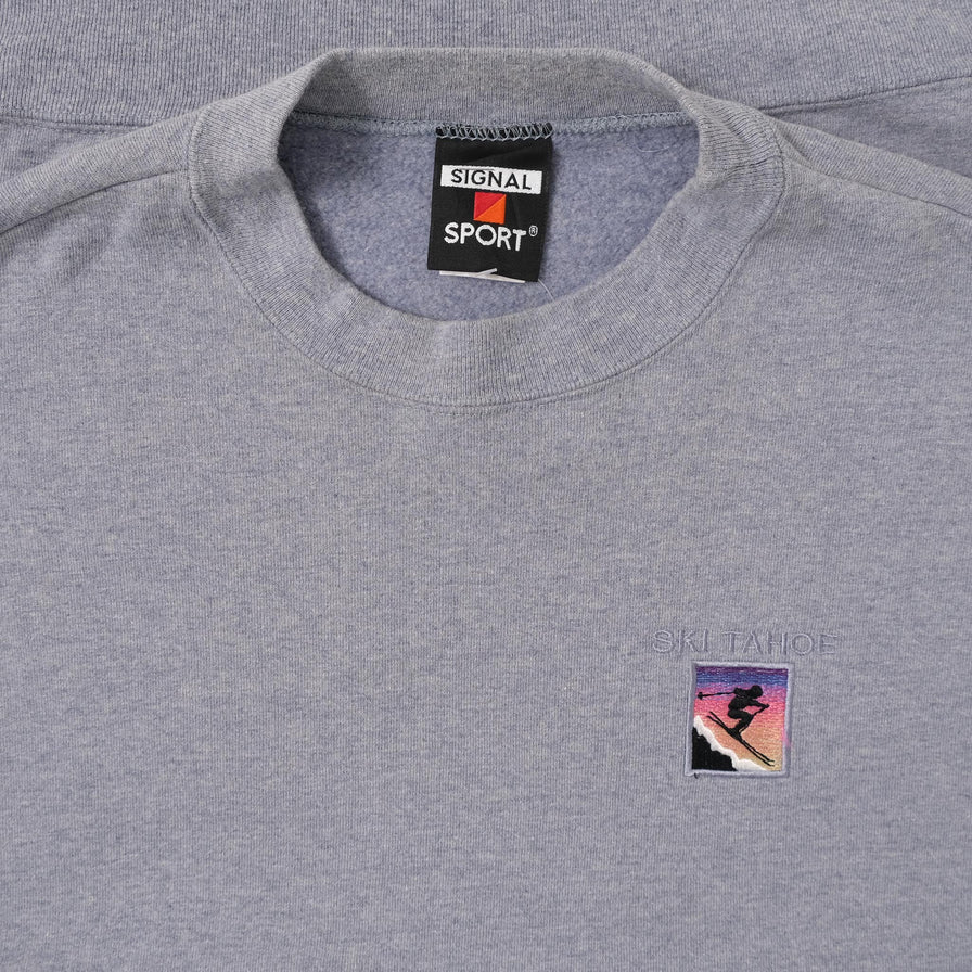 Vintage Ski Tahoe Sweater XLarge 