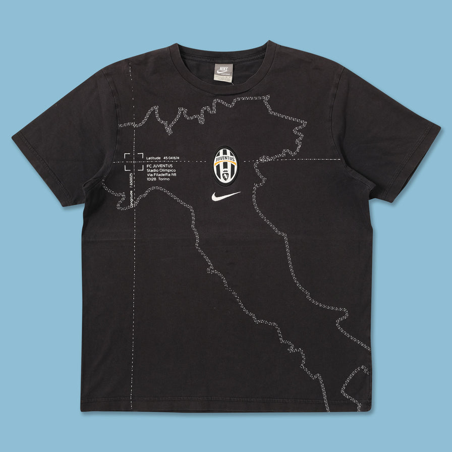 00s Nike Juventus Game shirt Tシャツ Nike Juventus FC Black T Shirt (Size S) — RootsBK