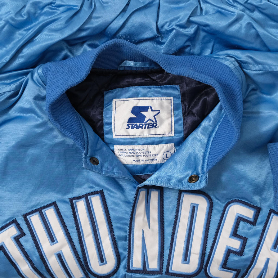 Starter Oklahoma City Thunder Padded College Jacket Large 