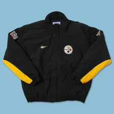 Vintage Reebok Pittsburgh Steelers Padded Jacket XLarge 