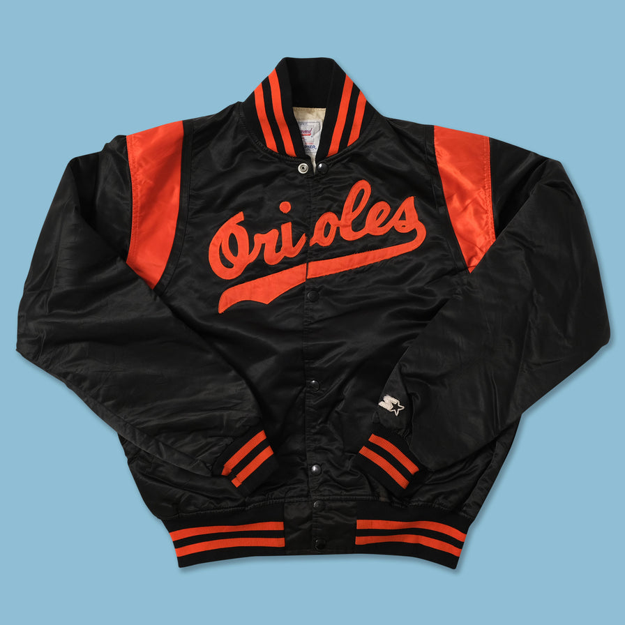 Orioles Starter Jacket  Black Satin Jacket with Free Shipping - USA Jacket