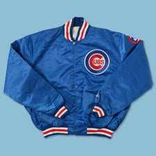 Vintage Starter Chicago Cubs Satin Bomber Jacket XLarge 